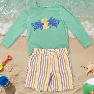 Baby GAP Kids Swim Set with Turtles - Green and Multicolor
